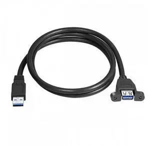 USB 3.0 Type A Male to Type A Female Extension Cable 50cm Panel Mount Type for Laptop Desktop USB 3.0 Type A Male to Type A Female Extension Cable 50cm Panel Mount Type for Laptop Desktop
