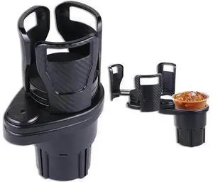 Car Cup Holder, 360° Rotating Cup Holder Expander Multifunctional 2 in 1 Car Drink Holders Universal Compatible for Most Vehicles Black Car Cup Holder, 360° Rotating Cup Holder Expander Multifunctional 2 in 1 Car Drink Holders Universal Compatible for Most Vehicles Black