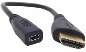 HD-026 20cm Micro HDMI socket Female to HDMI Male adapter Cable for TabletCell Phone HD-026 20cm Micro HDMI socket Female to HDMI Male adapter Cable for TabletCell Phone