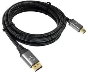 DisplayPort 1.4 8K 60hz Cable Ultra-HD UHD 4K 144hz Mini DP to DP Cable 7680*4320 for Video PC Laptop TV 6.6 Feet DisplayPort 1.4 8K 60hz Cable Ultra-HD UHD 4K 144hz Mini DP to DP Cable 7680*4320 for Video PC Laptop TV 6.6 Feet