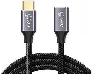 20CM USB-C USB 3.1 Type-C Male to Female Extension Data Cable 10Gbps 100W with Sleeve for Laptop Phone 20CM USB-C USB 3.1 Type-C Male to Female Extension Data Cable 10Gbps 100W with Sleeve for Laptop Phone