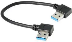 U3-031-RI USB 3.0 Type-A 90 Degree Right Angled to Right Angled Data Cable for Hard Disk Computer U3-031-RI USB 3.0 Type-A 90 Degree Right Angled to Right Angled Data Cable for Hard Disk Computer