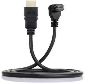 HD-066-DN Down Angled 90 Degree Micro HDMI to HDMI Male HDTV Cable for Cell PhoneTabletCamera HD-066-DN Down Angled 90 Degree Micro HDMI to HDMI Male HDTV Cable for Cell PhoneTabletCamera