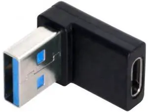 USB-C Type C Female 90 Degree Down Angled to USB 3.0 A Male Data Adapter for Laptop Desktop UC-357-DN USB-C Type C Female 90 Degree Down Angled to USB 3.0 A Male Data Adapter for Laptop Desktop UC-357-DN