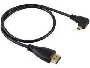 Right Angled 90 Degree Micro HDMI to HDMI Male HDTV Cable for Cell Phone Tablet Camera Right Angled 90 Degree Micro HDMI to HDMI Male HDTV Cable for Cell Phone Tablet Camera