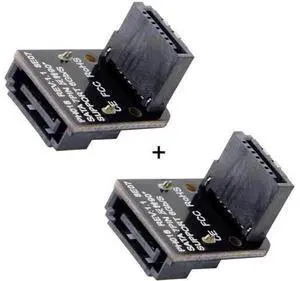 SA-017-UP SATA 7Pin Female to 7pin Male Up 90 Degree Angled Adapter Mainboard Motherboard for Desktops SSD HDD SA-017-UP SATA 7Pin Female to 7pin Male Up 90 Degree Angled Adapter Mainboard Motherboard for Desktops SSD HDD
