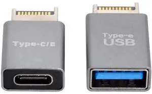 UC-010 2pcs USB 3.1 Front Panel Header Male Type-E to Type-AType-C USB-C Motherboard Extension Data Adapter UC-010 2pcs USB 3.1 Front Panel Header Male Type-E to Type-AType-C USB-C Motherboard Extension Data Adapter