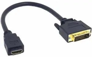 DVI 24+1 Male ale to HDMI Female Adapter Converter Cable For PC Laptop HDTV 10cm DVI 24+1 Male ale to HDMI Female Adapter Converter Cable For PC Laptop HDTV 10cm