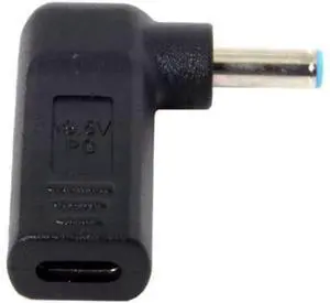 USB 3.1 Type C USB-C to 4.5*3.0mm Adapter 90 Degree UC-112-4530HP USB 3.1 Type C USB-C to 4.5*3.0mm Adapter 90 Degree UC-112-4530HP