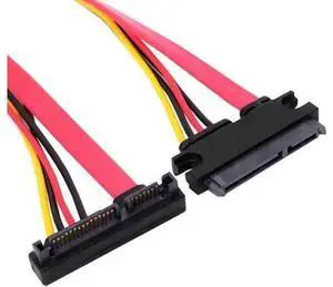 Up Angled SATA III 3.0 7+15 22 Pin SATA Male to Female Data Power Extension Cable 30cm Up Angled SATA III 3.0 7+15 22 Pin SATA Male to Female Data Power Extension Cable 30cm