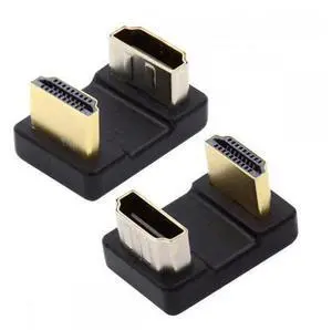 2pcs/lot Up & Down HDMI 1.4 Male Type-A to HDMI Female Port Saver 360 Degree Opposite U Shape Back Angled Extension Adapter 2pcs/lot Up & Down HDMI 1.4 Male Type-A to HDMI Female Port Saver 360 Degree Opposite U Shape Back Angled Extension Adapter