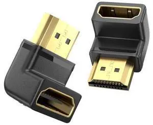 8K HDMI Extension Adapter, 2 Pack 90 Degree Right Angle HDMI 2.1 Male to Female Extender Adapter, Support 8K@60Hz, 4K@144Hz, 2K@240Hz, HDR, eARC for Roku, PS4, PS5, HDTV, Xbox 8K HDMI Extension Adapter, 2 Pack 90 Degree Right Angle HDMI 2.1 Male to Female Extender Adapter, Support 8K@60Hz, 4K@144Hz, 2K@240Hz, HDR, eARC for Roku, PS4, PS5, HDTV, Xbox