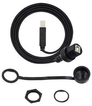 FOR 1m Waterproof Dustproof 480Mbps USB2.0 Standard B Type Male to Female Extension Data Power Cable Car Panel Mount Design FOR 1m Waterproof Dustproof 480Mbps USB2.0 Standard B Type Male to Female Extension Data Power Cable Car Panel Mount Design