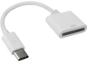 for Apple 30pin Female to USB 3.1 Type-C USB-C Sync Data Charging Adapter Cable Cell Phone OTG Adapters USB Cables Accessories White 30 Pin to USB C 21cm for Apple 30pin Female to USB 3.1 Type-C USB-C Sync Data Charging Adapter Cable Cell Phone OTG Adapters USB Cables Accessories White 30 Pin to USB C 21cm