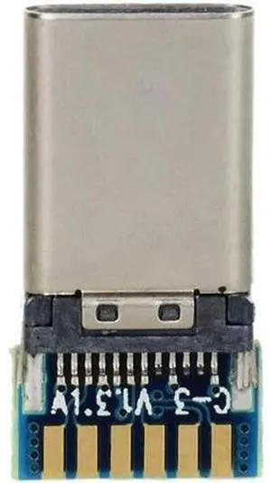 DIY 24pin USB 3.1 Type C USB-C Male Plug Connector SMT type with PC Board UC-207 DIY 24pin USB 3.1 Type C USB-C Male Plug Connector SMT type with PC Board UC-207