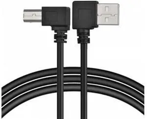 Left Angled USB 2.0 A Male to B Male Angled 90 Degree Printer Cable 50cm 100cm 3.3feet Left Angled USB 2.0 A Male to B Male Angled 90 Degree Printer Cable 50cm 100cm 3.3feet