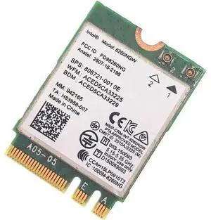 Dual Band Wireless-AC Intel 8260 (8260NGW) NGFF Wwifi Card 867Mbps 2.4/5GHz 802.11a/b/g/n/ac Bluetooth 4.2 Dual Band Wireless-AC Intel 8260 (8260NGW) NGFF Wwifi Card 867Mbps 2.4/5GHz 802.11a/b/g/n/ac Bluetooth 4.2