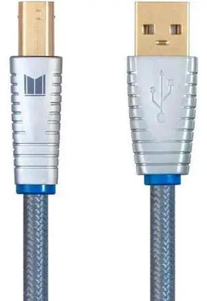 Monolith USB Digital Audio Cable - USB Type-A to USB Type-B Gold-Plated Connectors 22AWG 2 Meter Gray Monolith USB Digital Audio Cable - USB Type-A to USB Type-B Gold-Plated Connectors 22AWG 2 Meter Gray