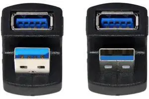 U3-099 1 Set UpDown Angled USB 3.0 Adapter A Male to Female Extension 180 Degree 5Gbps U3-099 1 Set UpDown Angled USB 3.0 Adapter A Male to Female Extension 180 Degree 5Gbps