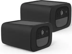 Silicone Cover for eufy Security SoloCam S220 (Black 2 Pack) Silicone Cover for eufy Security SoloCam S220 (Black 2 Pack)