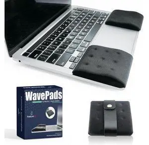 WavePads by PostureUp Original Two Pack Adjustable Wrist Rests for Laptop and Keyboard Ergonomic Memory Foam Laptop Wrist Pads for Wrist Pain & Carpal Tunnel Relief Memory Foam Wrist Support Pad WavePads by PostureUp Original Two Pack Adjustable Wrist Rests for Laptop and Keyboard Ergonomic Memory Foam Laptop Wrist Pads for Wrist Pain & Carpal Tunnel Relief Memory Foam Wrist Support Pad