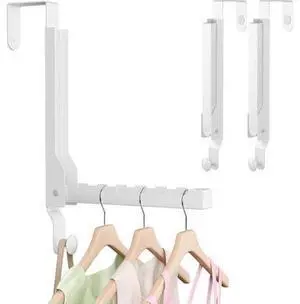 2 Pack Over The Door Drying Rack for Laundry Over The Door Hanger Foldable Heavy Duty Over The Door Hooks Hanger Over Door Hook for Hanging Clothes Rust-Resistant Over The Door Clothes Hanger White 2 Pack Over The Door Drying Rack for Laundry Over The Door Hanger Foldable Heavy Duty Over The Door Hooks Hanger Over Door Hook for Hanging Clothes Rust-Resistant Over The Door Clothes Hanger White