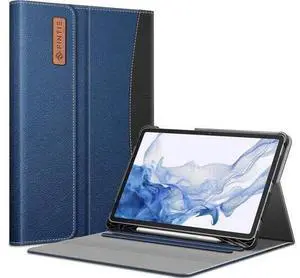 Fintie Case for Galaxy Tab S8/Tab S7 11 Inch (Model SM-X700/X706/T870/T875/T878) with Built-in S Pen Holder Multiple Angle Portfolio Business Cover with Pocket Auto Sleep/Wake Navy Fintie Case for Galaxy Tab S8/Tab S7 11 Inch (Model SM-X700/X706/T870/T875/T878) with Built-in S Pen Holder Multiple Angle Portfolio Business Cover with Pocket Auto Sleep/Wake Navy