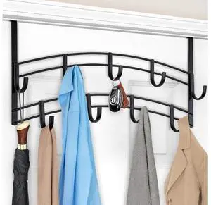 Professional? Home? Over the Door Hooks - 9 Hook Over the Door Coat Rack - Over the Door Hanger - Hanging Towels or Clothes - Bathroom Bedroom Laundry Room - Lifetime Ltd. Warranty Black Professional? Home? Over the Door Hooks - 9 Hook Over the Door Coat Rack - Over the Door Hanger - Hanging Towels or Clothes - Bathroom Bedroom Laundry Room - Lifetime Ltd. Warranty Black