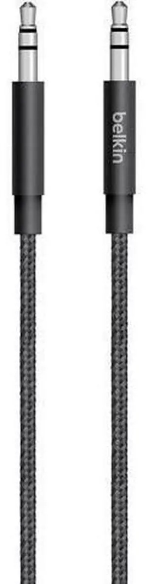 MiXiT Metallic Aux / Auxiliary Cable 4 Feet (Black) MiXiT Metallic Aux / Auxiliary Cable 4 Feet (Black)