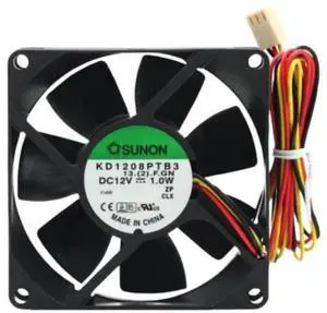 for KD1208PTB3 12V 1.0W 8025 80X80X25MM 8CM 3-wire cooling fan for KD1208PTB3 12V 1.0W 8025 80X80X25MM 8CM 3-wire cooling fan