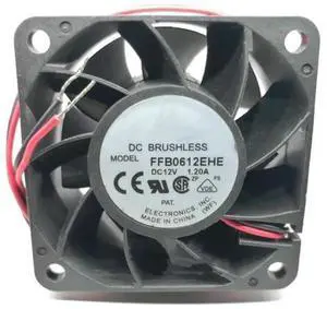 DC12V 1.20A FFB0612EHE 6038 6cm 2-Wire high air Volume Brute Force Cooling Fan DC12V 1.20A FFB0612EHE 6038 6cm 2-Wire high air Volume Brute Force Cooling Fan