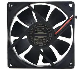 for D80SH-12C 12V 0.19A 80X80X20MM 2-Wire Cooling Fan for D80SH-12C 12V 0.19A 80X80X20MM 2-Wire Cooling Fan