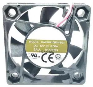DC12V 0.06A DAZA0410B2H-021 4010 4cm 2-Wire Ball Bearing Silent Cooling Fan DC12V 0.06A DAZA0410B2H-021 4010 4cm 2-Wire Ball Bearing Silent Cooling Fan