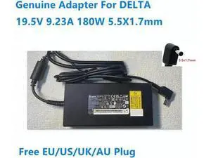 19.5V 9.23A 180W 5.5x1.7mm DELTA ADP-180TB F A17-180P4A PA-1181-16 Power Supply AC Adapter For Laptop Charger 19.5V 9.23A 180W 5.5x1.7mm DELTA ADP-180TB F A17-180P4A PA-1181-16 Power Supply AC Adapter For Laptop Charger