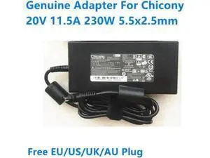 20V 11.5A 230.0W 5.5x2.5mm Chicony A17-230P1B A230A038P Power Supply AC Adapter For 230W Gaming Laptop Charger 20V 11.5A 230.0W 5.5x2.5mm Chicony A17-230P1B A230A038P Power Supply AC Adapter For 230W Gaming Laptop Charger