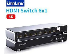 4K HDMI Switch 8 In 1 Out Video Switcher 8 Ports for Host Laptop PS3/4/5 Xbox Sharing Monitor TV Projector 4K HDMI Switch 8 In 1 Out Video Switcher 8 Ports for Host Laptop PS3/4/5 Xbox Sharing Monitor TV Projector