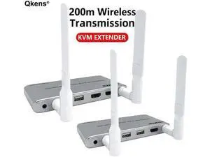 200M Wireless Wifi HDMI KVM Extender 1080P Screen Share Audio Video Transmitter Receiver Support TV Loop IR / USB Keyboard Mouse 200M Wireless Wifi HDMI KVM Extender 1080P Screen Share Audio Video Transmitter Receiver Support TV Loop IR / USB Keyboard Mouse