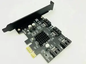 PCI-e to 4 Ports SATA 3.0 Expansion Controller Card 6G SATA3.0 PCI Express Adapter Marvell 88SE9215 Chip for Computer PC HDD SSD PCI-e to 4 Ports SATA 3.0 Expansion Controller Card 6G SATA3.0 PCI Express Adapter Marvell 88SE9215 Chip for Computer PC HDD SSD