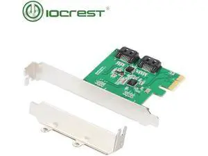 IOCREST 2 Port SATA III PCI-e 2.0 x1 RAID Card with low profile bracket IOCREST 2 Port SATA III PCI-e 2.0 x1 RAID Card with low profile bracket