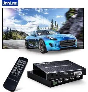 2x2 HDMI DVI Video Wall Controller 1080P@60Hz with Remoter 3.5mm 1X2 1X3 1X4 2X1 3x1 4X1 2X2 Video Splitter 180 Flip 2x2 HDMI DVI Video Wall Controller 1080P@60Hz with Remoter 3.5mm 1X2 1X3 1X4 2X1 3x1 4X1 2X2 Video Splitter 180 Flip