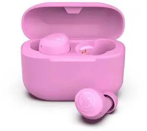 JLab Go Pop+ True Wireless Earbuds, Pink, Bluetooth, IPX4, Be Aware Mode, Customize Sound, Controls JLab Go Pop+ True Wireless Earbuds, Pink, Bluetooth, IPX4, Be Aware Mode, Customize Sound, Controls