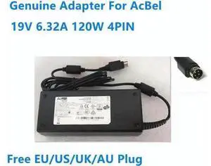 Aomoproing 19V 6.32A 120W 4PIN AcBel ADC027 AC Power Adapter For Power Supply Charger Aomoproing 19V 6.32A 120W 4PIN AcBel ADC027 AC Power Adapter For Power Supply Charger