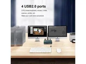 2 port KVM Switch HDMI 2.0 Switcher Splitter 4K@60Hz 2 Group 2 In 2 Out 4 Port With 4 USB Hub For PC Macbook Laptop Dual Display 2 port KVM Switch HDMI 2.0 Switcher Splitter 4K@60Hz 2 Group 2 In 2 Out 4 Port With 4 USB Hub For PC Macbook Laptop Dual Display