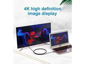 USB 3.1 Type C to HDMI Fiber Optic Cable, 16.4ft/5M 18Gbps Ultra Speed Video Projection Cord, 4K@60hz, HDCP, 3D, Compatible with All Laptop Phones and Tablets with Type C & Thunderbolt 3 Interface USB 3.1 Type C to HDMI Fiber Optic Cable, 16.4ft/5M 18Gbps Ultra Speed Video Projection Cord, 4K@60hz, HDCP, 3D, Compatible with All Laptop Phones and Tablets with Type C & Thunderbolt 3 Interface