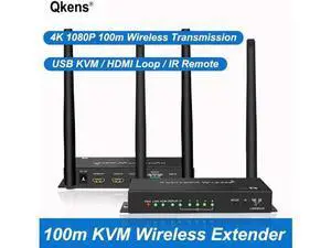 1080p 4K Wireless Transmission Display Adapter USB KVM HDMI Extender PC To TV Monitor Audio Video Transmitter and Receiver 100m 1080p 4K Wireless Transmission Display Adapter USB KVM HDMI Extender PC To TV Monitor Audio Video Transmitter and Receiver 100m