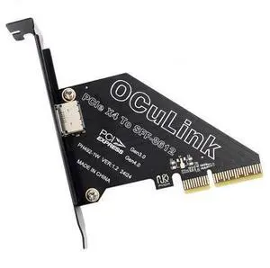 CY Adapter PCI-Express 4.0 PCIE 4X to Oculink SFF-8612 SFF-8611 Host Card for U.2 SSD eGPU External Graphics Card Dock CY Adapter PCI-Express 4.0 PCIE 4X to Oculink SFF-8612 SFF-8611 Host Card for U.2 SSD eGPU External Graphics Card Dock