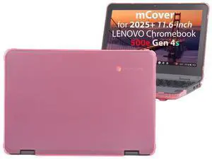 mCover Hard Shell Case Only Compatible for 2025 or Later 11.6" Lenovo 500e Chromebook Gen 4s 2-in-1 Laptop (NOT Fitting Any Other Lenovo Models)- Pink mCover Hard Shell Case Only Compatible for 2025 or Later 11.6" Lenovo 500e Chromebook Gen 4s 2-in-1 Laptop (NOT Fitting Any Other Lenovo Models)- Pink