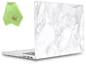 UESWILL Marble Pattern Smooth Hard Case Cover Compatible with MacBook Pro 15 inch with Retina Display (NO Touch Bar, NO CD-ROM) Model A1398 + Microfibre Cleaning Cloth, (White) UESWILL Marble Pattern Smooth Hard Case Cover Compatible with MacBook Pro 15 inch with Retina Display (NO Touch Bar, NO CD-ROM) Model A1398 + Microfibre Cleaning Cloth, (White)