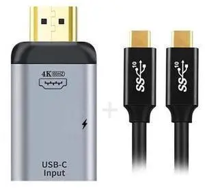 xiwai 100W 10Gbps Cable & USB-C Type C Female Source to HDMI Sink HDTV & PD Power Adapter 4K 60hz 1080p for Phone & Laptop xiwai 100W 10Gbps Cable & USB-C Type C Female Source to HDMI Sink HDTV & PD Power Adapter 4K 60hz 1080p for Phone & Laptop