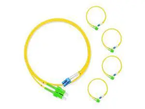 5Pcs 1 Meter Fiber Optic Patch Cord SC APC to LC UPC, Duplex Single Mode Fiber Cable Jumper OS2 G652D 9/125m, 1310nm/1550nm LSZH 3.0mm 5Pcs 1 Meter Fiber Optic Patch Cord SC APC to LC UPC, Duplex Single Mode Fiber Cable Jumper OS2 G652D 9/125m, 1310nm/1550nm LSZH 3.0mm